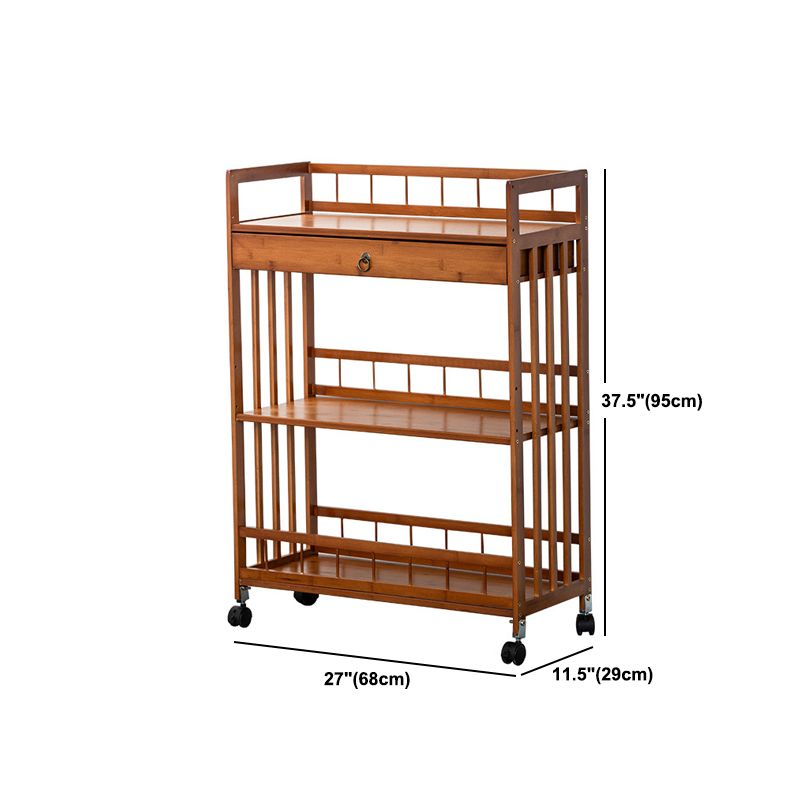 Tavolo da preparazione a rotolamento in stile contemporaneo tavolo da preparazione in legno per ristorante