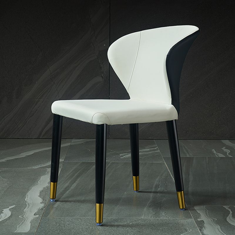 Wingback Side Chair Upholstered Armless Dining Chairs for Dining Room Clearhalo 'Dining Chairs' 'Dining Tables & Seating' 'dining_chair' 'furn' 'furn_dining_chair' 'Furniture' 'Kitchen & Dining Furniture' 1200x1200_832c6654-4825-434d-a40c-ef185854ca1c