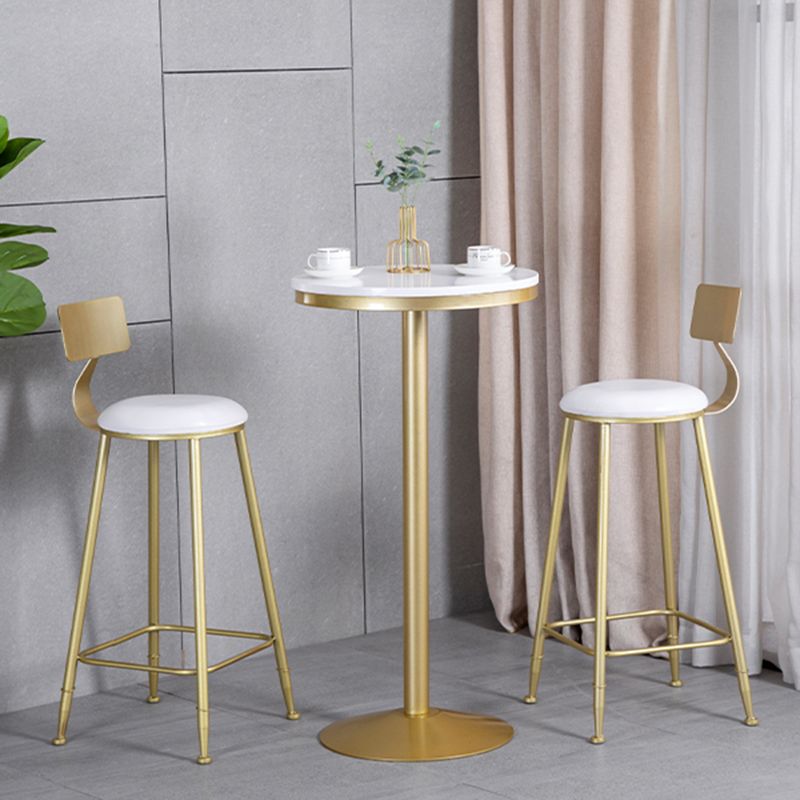Glam Armless Backrest Counter Stool Iron Milk Tea Shop Bar Stool with Velvet Cushion Clearhalo 'Bar Furniture' 'Bar Stools' 'bar_stools' 'furn' 'furn_bar_stools' 'furniture_bar_stools' 'Kitchen & Dining Furniture' 'kitchen&dining_furn' 'kitchen' 'kitchen_furn' Furniture' 1200x1200_832fde34-d699-4e38-ad33-6f07c01a5e69