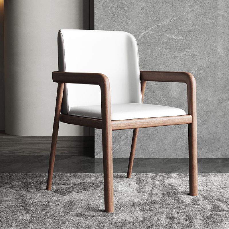 Contemporary Fixed Arms Chair Leather Conference Chair for Office Clearhalo 'furn' 'furn_office_chair' 'Furniture' 'Office Chairs' 'Office Furniture' 'office_chair' 1200x1200_83300e38-64a7-468f-9c21-9a192ce433b9