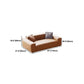 Contemporary Square Arm Sectional Orange Faux Leather Sectional Clearhalo 'furn' 'furn_sectionals' 'Furniture' 'Living Room Furniture' 'Sectionals' 1200x1200_83310647-68a6-4ece-831f-395284c1ea4b