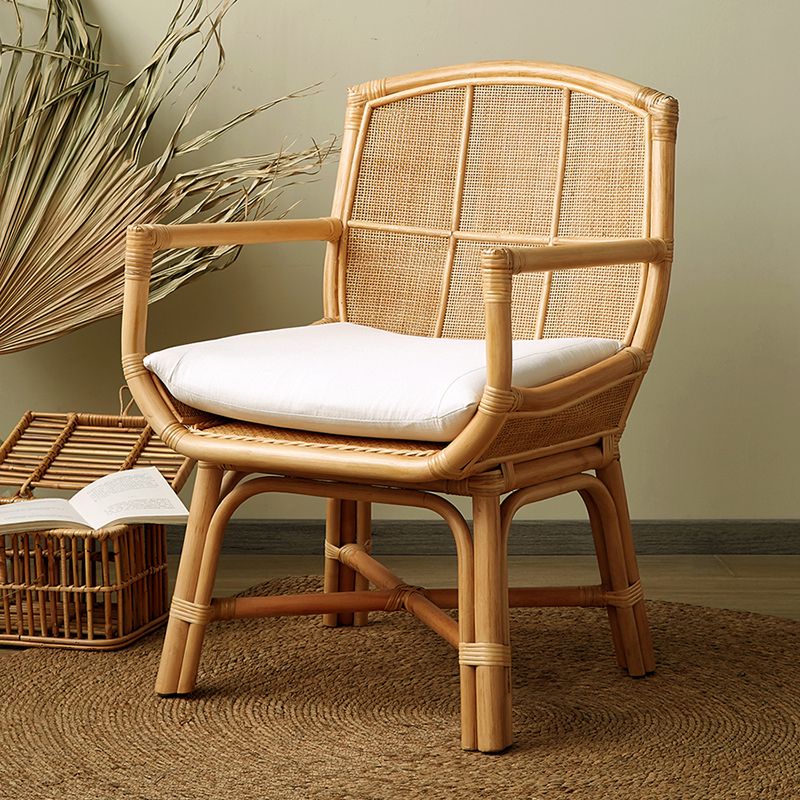 Solid Wood Lounge Chair Woven Back Side Chair for Living Room Clearhalo 'Accent Chairs' 'accent_chairs' 'Chairs & Seating' 'furn' 'furn_accent_chairs' 'Furniture' 'Living Room Furniture' 1200x1200_83336d78-cbf9-4af0-bf12-6173b3120787