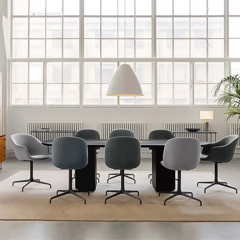 Solid Wood Contemporary Oval Table Black Wood Top Table for Dining Room Clearhalo ' dining_table' 'Dining Tables & Seating' 'Dining Tables' 'furn' 'furn_dining_table' 'Furniture' 'furniture_dining_table' 'Kitchen & Dining Furniture' 'kitchen&dining_furn' 'kitchen' 'kitchen_dining_table' 1200x1200_83341a3d-b835-4780-b8dd-f83f976d341e