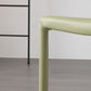 Orange and Green Dining Chairs Modern Faux Leather Armless Dining Side Chair