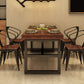 Solid Wood Industrial Dining Table Brown Dinette Table with Metal Frame Clearhalo 'Dining Tables & Seating' 'Dining Tables' 'dining_table' 'furn' 'furn_dining_table' 'Furniture' 'Kitchen & Dining Furniture' 1200x1200_83399db9-992b-460a-abfb-ced4ddbe4f14