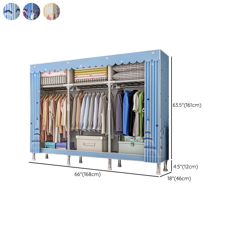 Armadio del guardaroba contemporaneo con armadio in acciaio gambe