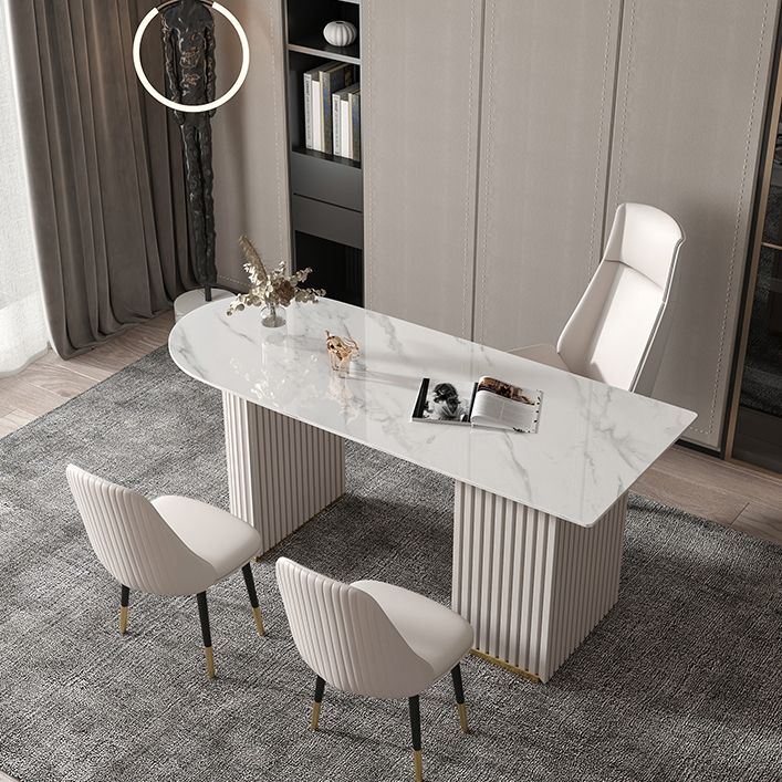 Banco di studio a forma di penisola di scrittura camera da letto con cassetto