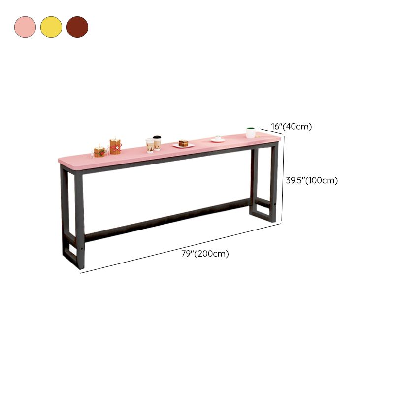 Modern Style Wood Bar Stool Table Rectangle Bar Table for Cafe and Breakroom Clearhalo 'Bar Furniture' 'Bar Tables' 'bar_tables' 'furn' 'furn_bar_tables' 'Furniture' 'Kitchen & Dining Furniture' 1200x1200_833db0f7-0803-4979-80fa-8b4f6ced78a5