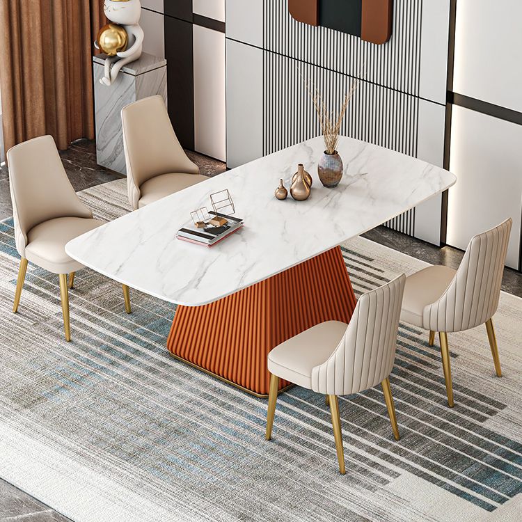 Glam 1/2/5/7 Pieces Dining Set Rectangle Sintered Stone Dining Furniture Set Clearhalo 'Dining Room Sets' 'Dining Tables & Seating' 'dining_room_set' 'furn' 'furn_dining_room_set' 'Furniture' 'furniture_dining_room_set' 'Kitchen & Dining Furniture' 'kitchen&dining_furn' 'kitchen' 1200x1200_833defd9-7bb8-41f9-9de4-962e41ea7f89
