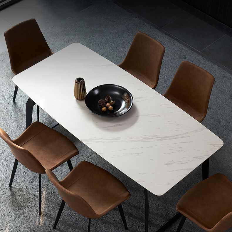 Modern 1/4/5/6/7 Pieces Furniture White Rectangle Sintered Stone Dining Room Set Clearhalo 'Dining Room Sets' 'Dining Tables & Seating' 'dining_room_set' 'furn' 'furn_dining_room_set' 'Furniture' 'furniture_dining_room_set' 'Kitchen & Dining Furniture' 'kitchen&dining_furn' 'kitchen' 1200x1200_833e3bf7-20aa-4b1c-9345-bcf1ad23ddc6