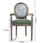 Country Style Dining Arm Chair King Louis Back Side Chair with 4 Wood Legs for Home Use Clearhalo ' kitchen&dining_furn' 'Dining Chairs' 'Dining Tables & Seating' 'dining_chair' 'furn' 'furn_dining_chair' 'Furniture' 'furniture_dining_chair' 'Kitchen & Dining Furniture' 'kitchen' 1200x1200_833f2b45-7544-453a-9e13-b36b81c37bfb