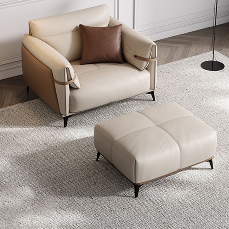 Contemporary Pillow Top Arm Sectional Genuine Leather Sectional Sofa Clearhalo 'furn' 'furn_sectionals' 'Furniture' 'Living Room Furniture' 'Sectionals' 1200x1200_83407d92-95b7-4e41-ae38-7ab024cac79e