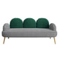 Contemporary Camel Back Standard Sofa Fabric Round Arm Sofa for Bonus Room