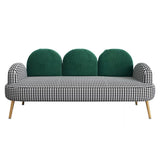 Sofa standard de dos de dos contemporain Tissu rond du bras rond pour la salle bonus