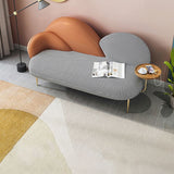 Contemporary Curved Sofa Moon Shape Sloped Arm Sofa with Storage Tray for Living Room Clearhalo 'furn' 'furn_sofas' 'Furniture' 'Living Room Furniture' 'Sofa' 'sofas' 1200x1200_8341342c-2441-4d99-bec7-fd26650c23c0
