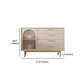 40-inch Height Wood Sideboard Simple Style 1 Door and 4 Drawer Cupboard for Living Room Clearhalo 'buffet_sideboard' 'Buffets & Sideboards' 'furn' 'furn_buffet_sideboard' 'Furniture' 'Kitchen & Dining Furniture' 1200x1200_8341b1c3-c1d5-45f6-aa87-94294dc8f3b9