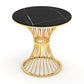 Set da pranzo Glam Stone 1/4/5 pezzi Mobili da pranzo in oro per la casa