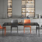 Contemporary Rectangle Standard Dining Table Sintered Stone Top Dining Table with 4 Legs Base Clearhalo ' dining_table' 'Dining Tables & Seating' 'Dining Tables' 'Furniture' 'furniture_dining_table' 'Kitchen & Dining Furniture' 'kitchen&dining_furn' 'kitchen' 'kitchen_dining_table' 1200x1200_8342c0d2-ee3a-41f9-b321-98a58369bc31
