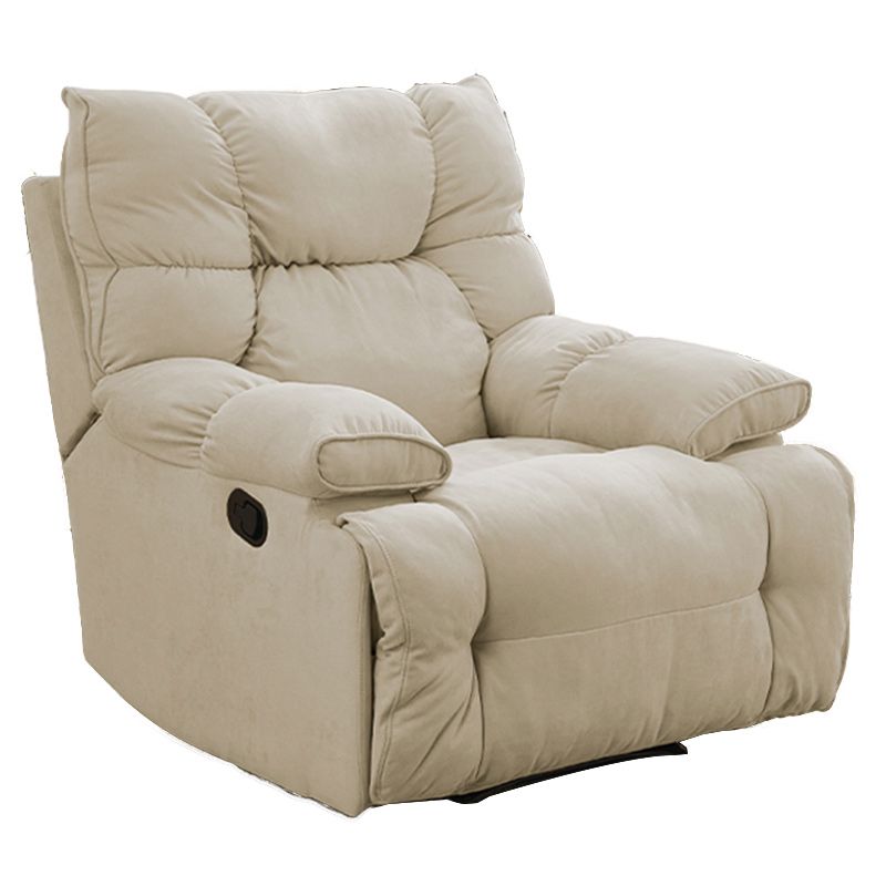 Contemporary Solid Color Standard Recliner Microsuede Recliner Chair Clearhalo 'Chairs & Seating' 'furn' 'furn_recliners' 'Furniture' 'Living Room Furniture' 'Recliners' 1200x1200_83434d9a-06ed-42c9-8813-bcbafb9aac52