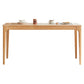 Rectangle Indoor Oak Wood Dining Table Modern Kitchen Table in Nature with 4 Legs Clearhalo ' dining_table' 'Dining Tables & Seating' 'Dining Tables' 'furn' 'furn_dining_table' 'Furniture' 'furniture_dining_table' 'Kitchen & Dining Furniture' 'kitchen&dining_furn' 'kitchen' 'kitchen_dining_table' 1200x1200_83460aed-9fca-4659-8328-482e984f5b0f