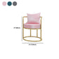 Glam Style 21.65" Wide Pillow Back Sponge Metal Frame Arm Chair