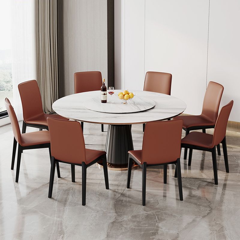 Nordic Style Holzstuhl fester Rücken Küchenseitenstuhl für Esszimmer