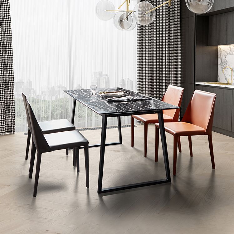 Scandinavian Style Solid Back Chair for Home Use Metal Dining Room Chairs Clearhalo ' kitchen&dining_furn' 'Dining Chairs' 'Dining Tables & Seating' 'dining_chair' 'furn' 'furn_dining_chair' 'Furniture' 'furniture_dining_chair' 'Kitchen & Dining Furniture' 'kitchen' 1200x1200_834c588f-3265-4436-a617-bdb56c3e5ba3