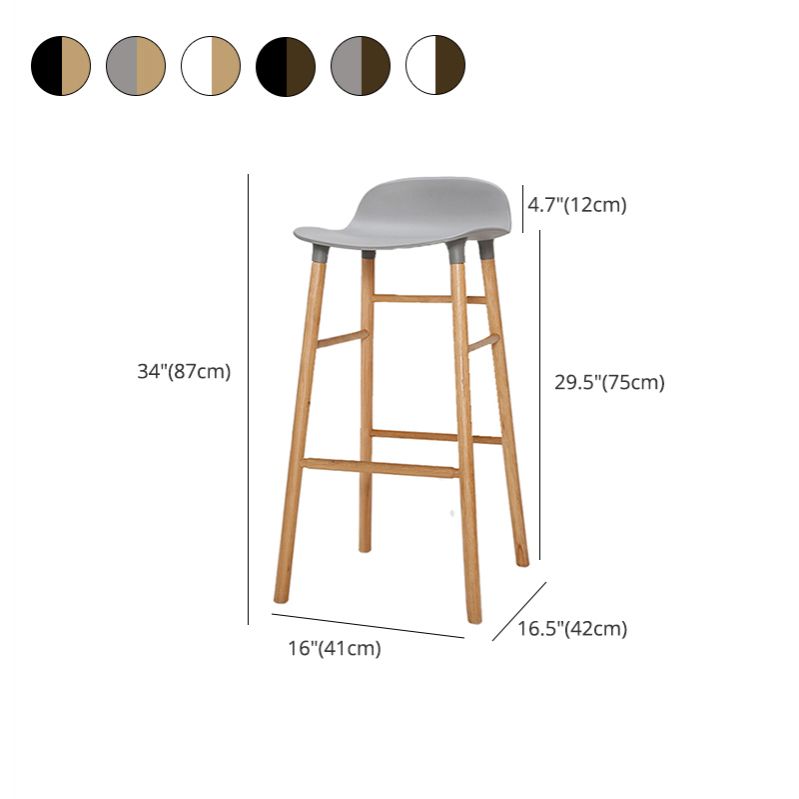 Contemporary Simple Counter Stools 30 Inch Wood 4 Legs Indoor Bar Stool Clearhalo 'Bar Furniture' 'Bar Stools' 'bar_stools' 'furn' 'furn_bar_stools' 'furniture_bar_stools' 'Kitchen & Dining Furniture' 'kitchen&dining_furn' 'kitchen' 'kitchen_furn' Furniture' 1200x1200_834d398e-d715-49d1-8326-795f26d4fe66