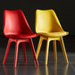 Nordic Style Armless Chair Plastic Upholstered Side Chair 16"x16"x32.6" Clearhalo 'Dining Chairs' 'Dining Tables & Seating' 'dining_chair' 'Furniture' 'furniture_dining_chair' 'Kitchen & Dining Furniture' 1200x1200_834d8f6f-4ac6-4115-a1d1-058a483bfc98