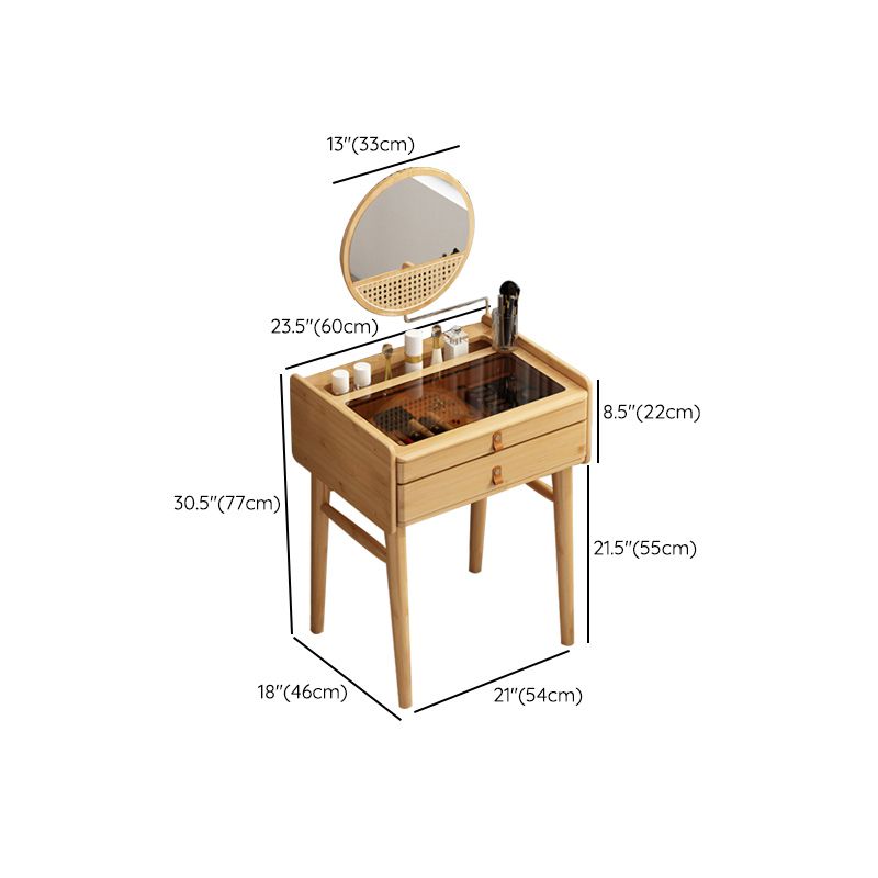 Mident secolo moderno moderno tavolo da trucco vanità per vanità mirrorl con cassetti per la camera da letto