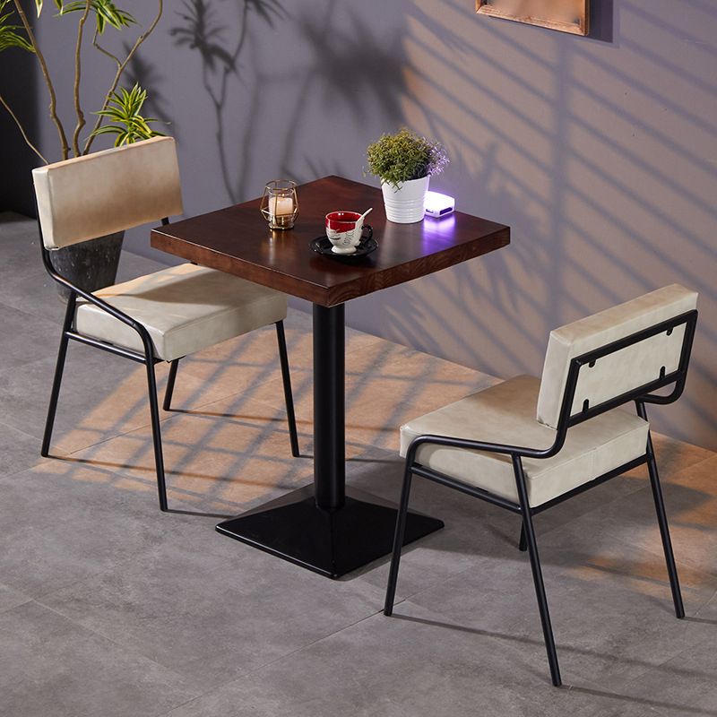 20.47 "brede industriële stijl enkele bankstoel vaste rug armloze stoel