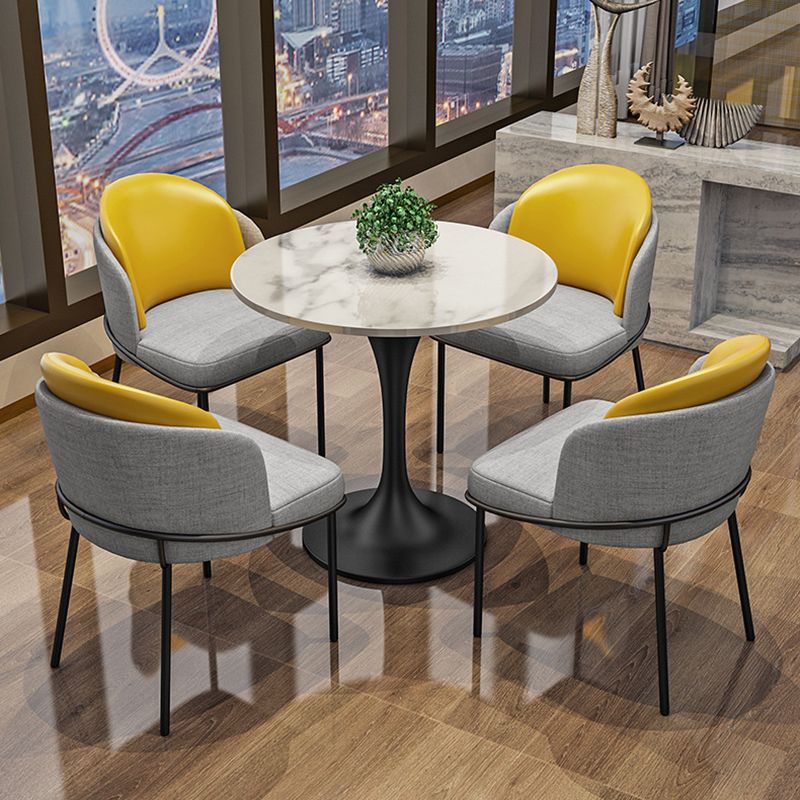 Modern Round Dining Table Artificial Marble Tulip Table for Dining Room Clearhalo 'Dining Tables & Seating' 'Dining Tables' 'dining_table' 'furn' 'furn_dining_table' 'Furniture' 'Kitchen & Dining Furniture' 1200x1200_8358badd-c8d0-4649-b409-1444c7e173b8