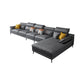 Grey Modern Adjustable Sofa & Chaise Pillow Top Arm Sectional Clearhalo 'furn' 'furn_sectionals' 'Furniture' 'Living Room Furniture' 'Sectionals' 1200x1200_835985ff-d2ed-4633-8d1f-bae2ef53b750