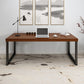 Vast hout rechthoekig kantoor bureau sleeënbasis 29.53 "Tall Writing Desk