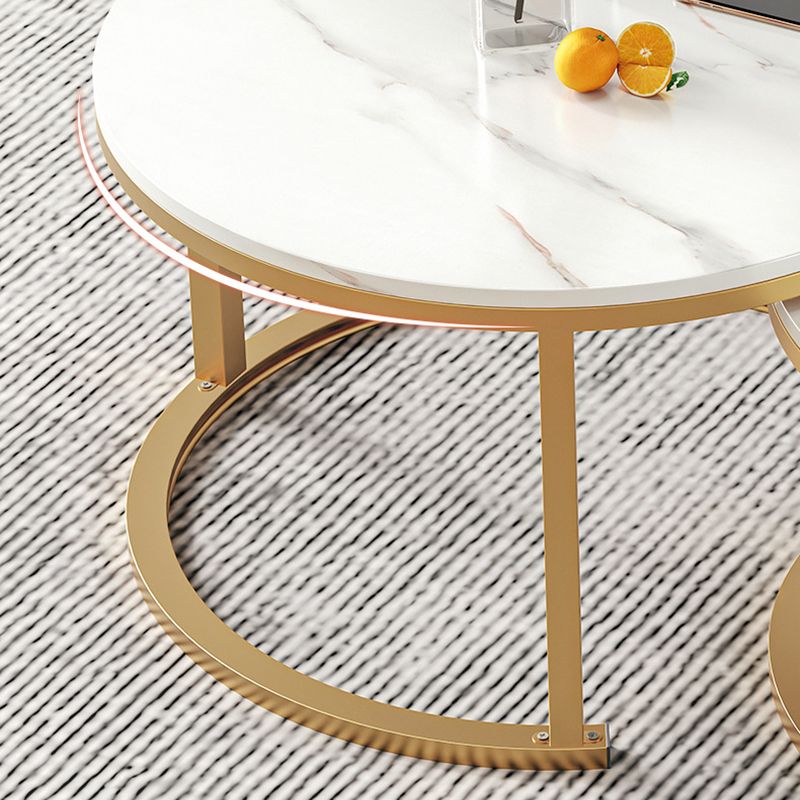 Round Coffee Or End Table Glam Drum Coffee Table in Black and White Clearhalo 'Coffee & Accent Tables' 'Coffee Tables' 'coffee_tables' 'furn' 'furn_coffee_tables' 'Furniture' 'Living Room Furniture' 1200x1200_835a5804-1908-4afb-a608-c8ef676776a6