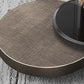 Mid-Century Modern Round Coffee Table Metal Cocktail Table in Distressed Finish Clearhalo 'Coffee & Accent Tables' 'Coffee Tables' 'coffee_tables' 'furn' 'furn_coffee_tables' 'Furniture' 'Living Room Furniture' 1200x1200_835b96ed-37c3-4378-bda4-3fe7f5142ade