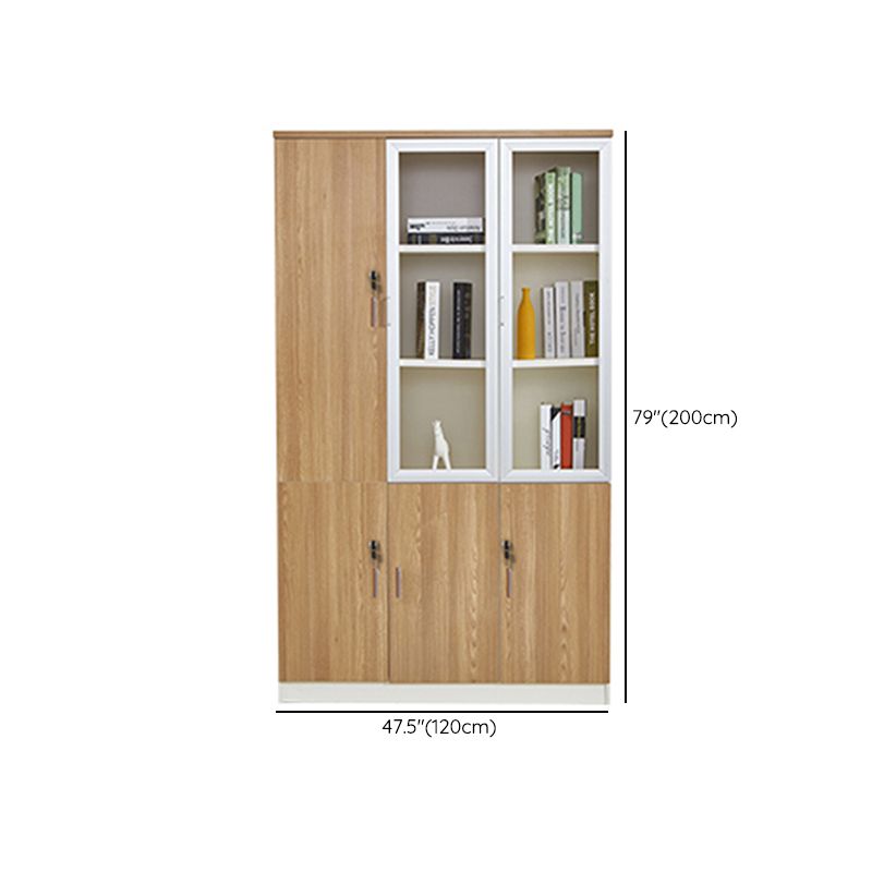 Cabinetti di file tradizionali Gabinet verticale in legno massiccio con ufficio chiave di blocco