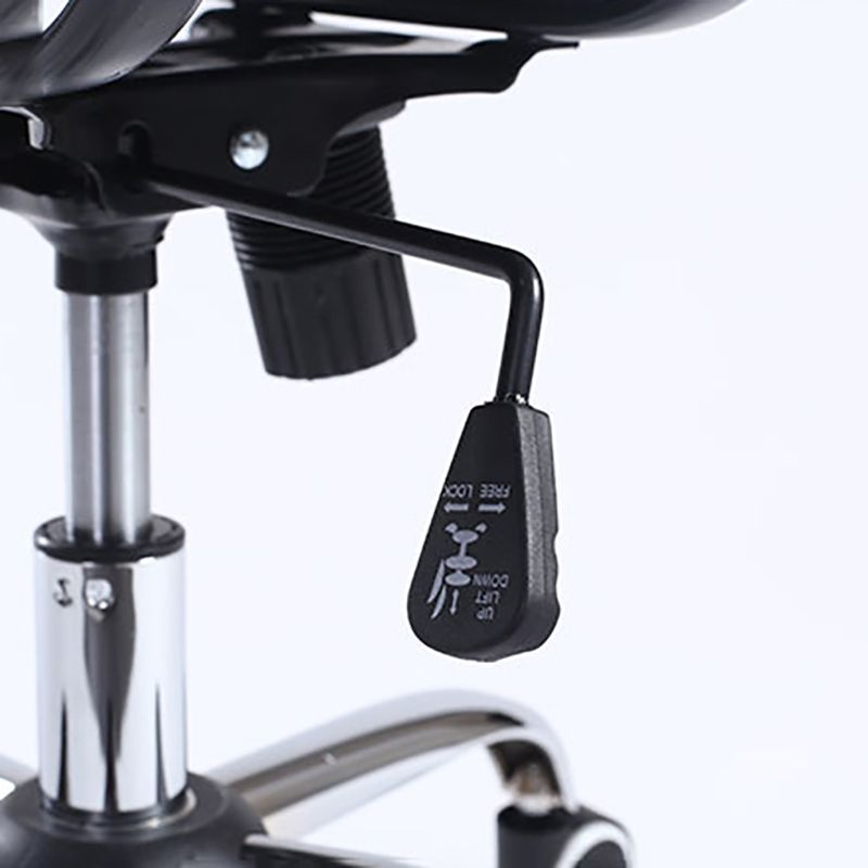 Gestoffeerde computerbureau stoel met metalen frame eigentijdse ergonomische bureaustoelstoel