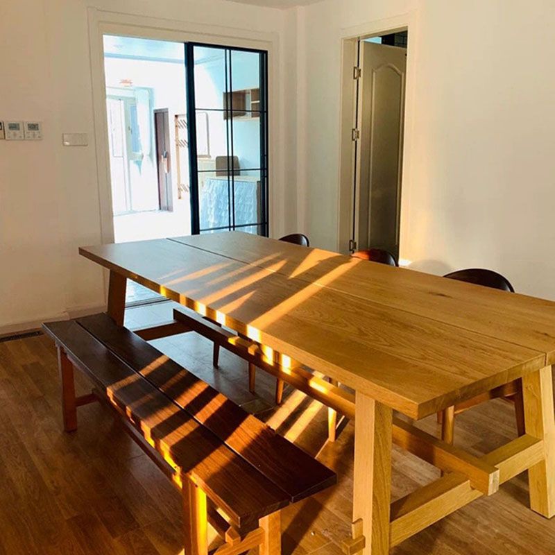 Simplicity Style Dining Table Rectangle Table for Home Kitchen Clearhalo 'Dining Tables & Seating' 'Dining Tables' 'dining_table' 'furn' 'furn_dining_table' 'Furniture' 'Kitchen & Dining Furniture' 1200x1200_835cf592-9ca6-4bf8-86d3-d04e087d77fb