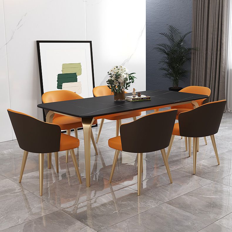 4 Legs Kitchen Dining Table Modern Luxury Style Rectangle Stone Dinette Table Clearhalo ' dining_table' 'Dining Tables & Seating' 'Dining Tables' 'furn' 'furn_dining_table' 'Furniture' 'furniture_dining_table' 'Kitchen & Dining Furniture' 'kitchen&dining_furn' 'kitchen' 'kitchen_dining_table' 1200x1200_835f4410-324c-42be-a3c7-d8e3edde3727