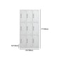 Modern Style Wardrobe White Metal Wardrobe Closet with Locks