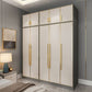 Contemporary Wardrobe Closet with Shelves Engineered Wood Wardrobe Armoire
