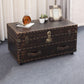 Scandinavian Trunk Storage Coffee Table Wooden Cocktail Table for Living Room