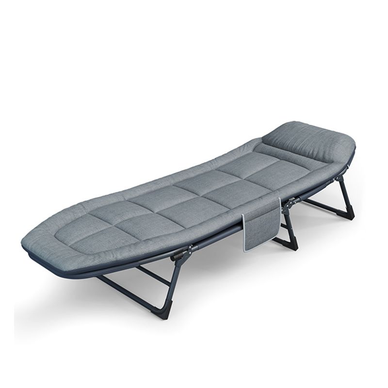 Sedia reclinabile al coperto di metallo contemporaneo standard di colore solido con gambe