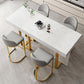 Scandinavian Bucket Counter & Bar Stool Faux Leather Bar Stool for Dining Room Clearhalo 'Bar Furniture' 'Bar Stools' 'bar_stools' 'furn' 'furn_bar_stools' 'Furniture' 'Kitchen & Dining Furniture' 1200x1200_83634855-ecb6-4d47-a175-21023a7ea0f3