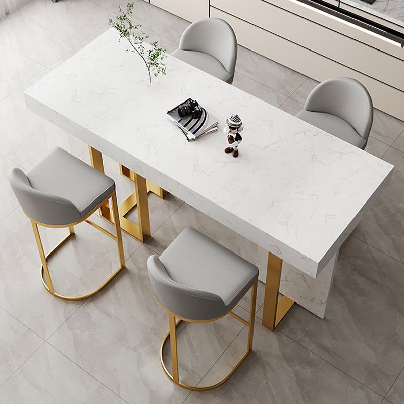 Scandinavian Bucket Counter & Bar Stool Faux Leather Bar Stool for Dining Room Clearhalo 'Bar Furniture' 'Bar Stools' 'bar_stools' 'furn' 'furn_bar_stools' 'Furniture' 'Kitchen & Dining Furniture' 1200x1200_83634855-ecb6-4d47-a175-21023a7ea0f3