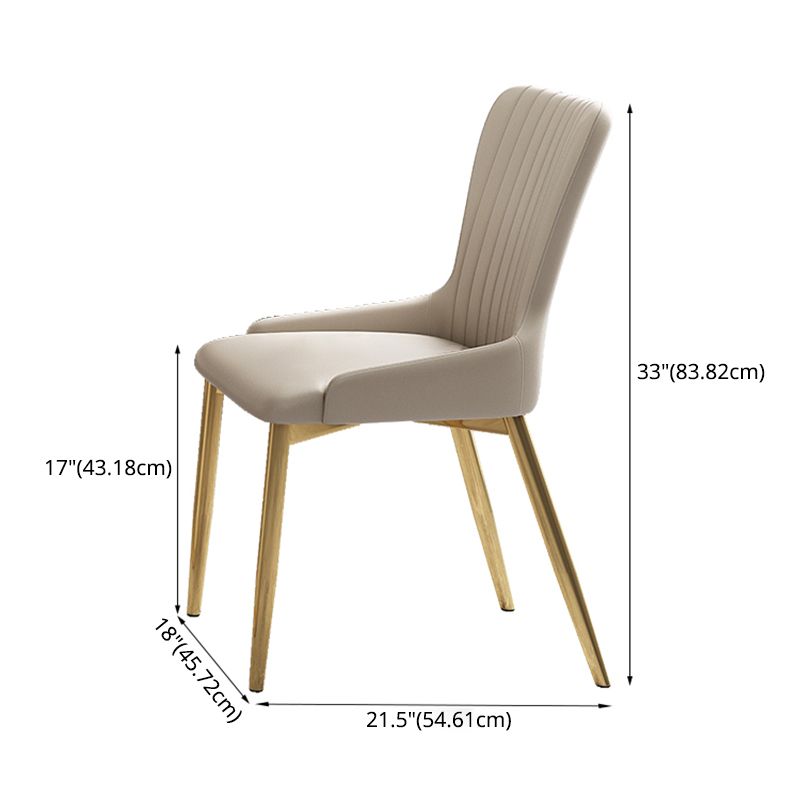 Modern Style Sintered Stone Dining Room Set with White Rectangle Shape Table and Gold Trestle Base Clearhalo 'Dining Room Sets' 'Dining Tables & Seating' 'dining_room_set' 'furn' 'furn_dining_room_set' 'Furniture' 'furniture_dining_room_set' 'Kitchen & Dining Furniture' 'kitchen&dining_furn' 'kitchen' 1200x1200_8363a72a-c672-45fc-a7aa-7b1fbbe53dfd