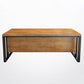 Industrial Pine Wood Dining Table Rectangle Table with Metal Trestle Base Clearhalo ' dining_table' 'Dining Tables & Seating' 'Dining Tables' 'furn' 'furn_dining_table' 'Furniture' 'furniture_dining_table' 'Kitchen & Dining Furniture' 'kitchen&dining_furn' 'kitchen' 'kitchen_dining_table' 1200x1200_83683f75-7a76-458d-aa27-35e2baeecf88