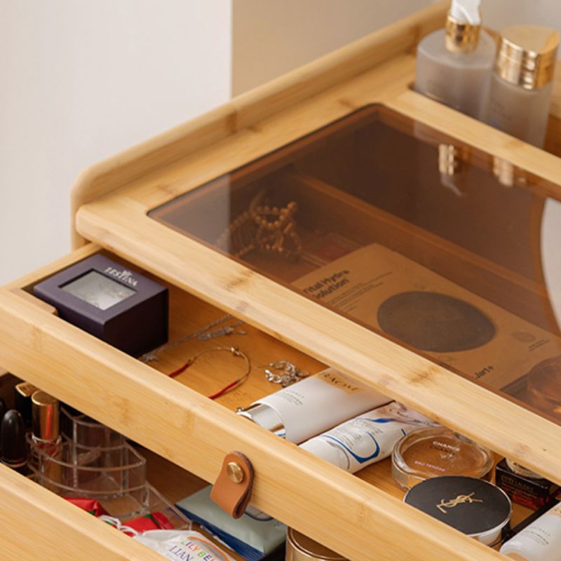 Vanity in legno contemporaneo con 2/3 cassetti di stoccaggio MACCHINE Vanity scrivania con sgabelli e specchio