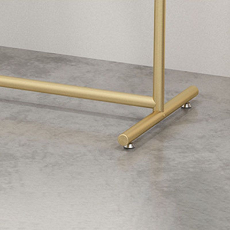 Glam Style Entry Hall Tree Metal Standing Coat Hanger for Living Room